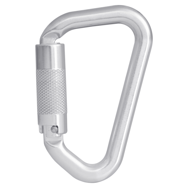 Kratos Safety Aluminiumkarabiner mit Twist-Lock Automatikverschluss Vierteldrehung, Keylock Version