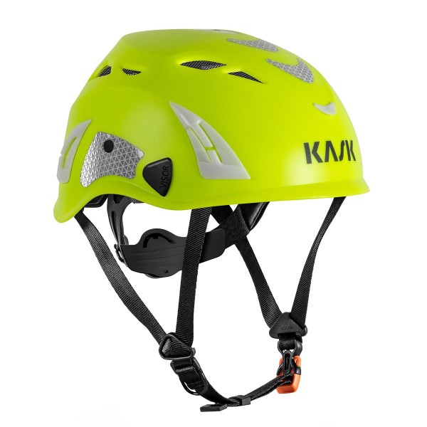 Kask Superplasma AQ Hi Viz, yellow fluo, safety helmet, industrial helmet, size 51-63 cm