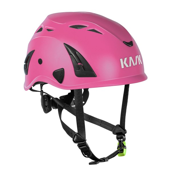 Kask Superplasma PL, rose, casque de protection, casque industriel, EN12492, taille 51-62 cm